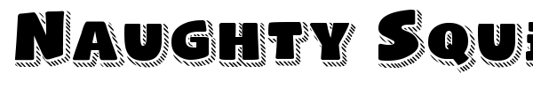 Naughty Squirrel font preview